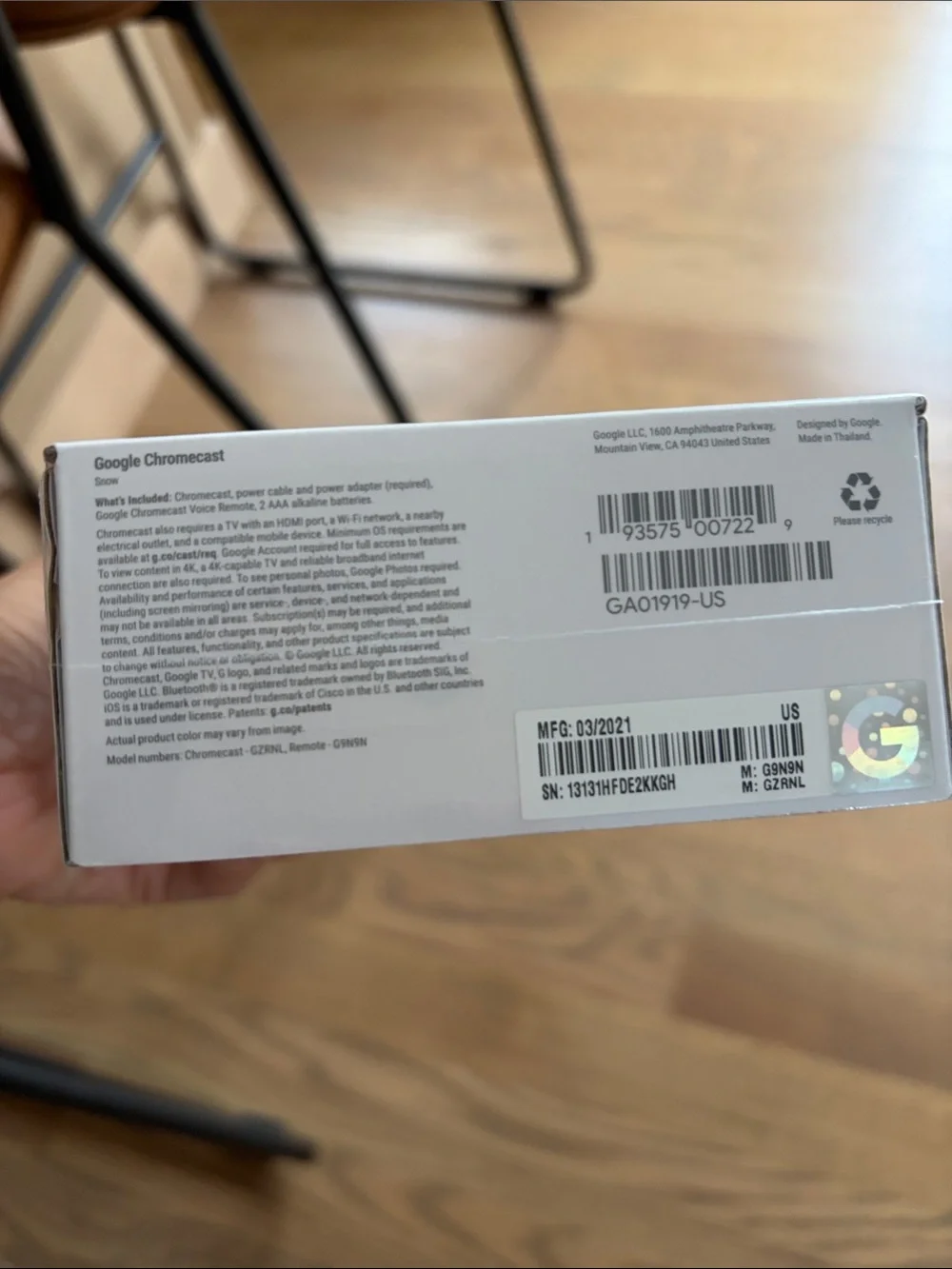 Google Chromecast with Google TV - Streaming Device